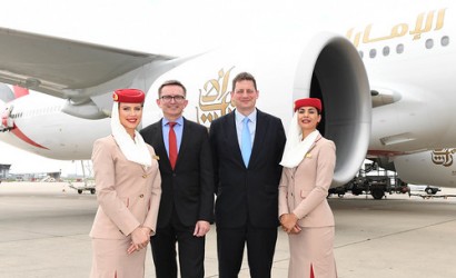 Emirates touches down at London Stansted for first time 