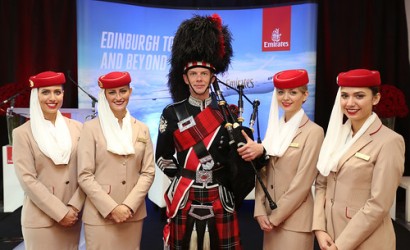 Emirates touches down in Edinburgh