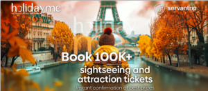 Holidayme unlocks 100,000+ curated sightseeing and attraction options with Servantrip